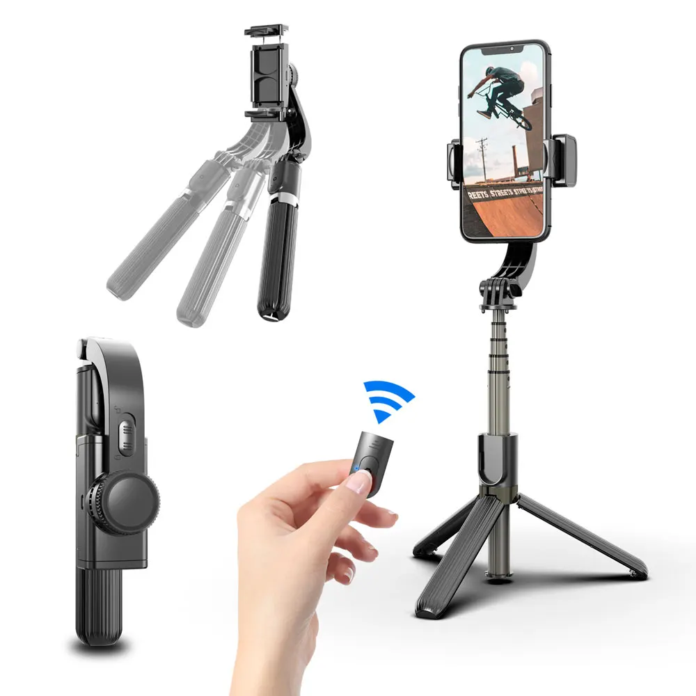 

Selfie Stick Stabilizer Tripod extendable foldable Handheld Monopod Wireless Bluetooth-compatible for IOS/Android smart phone