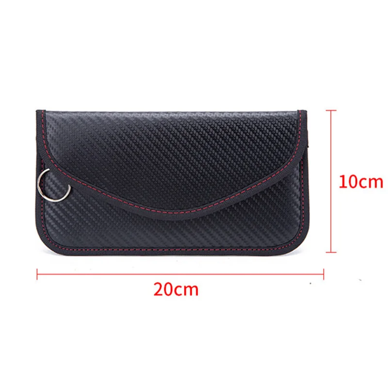 Funda bloqueadora de señal de llave de coche portátil, jaula de Faraday Fob, bolsa de bloqueo Rfid sin llave, Protector de tarjeta Rfid, accesorios Unisex para coche