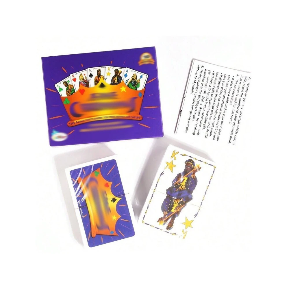 Jeu de société Le jeu n'est pas sur jusqu'à ce que les rois vont sauvages 5 Jeu de cartes de style rummy Suit Jour de Noël Jour de Thanksgiving Nouvel An 6