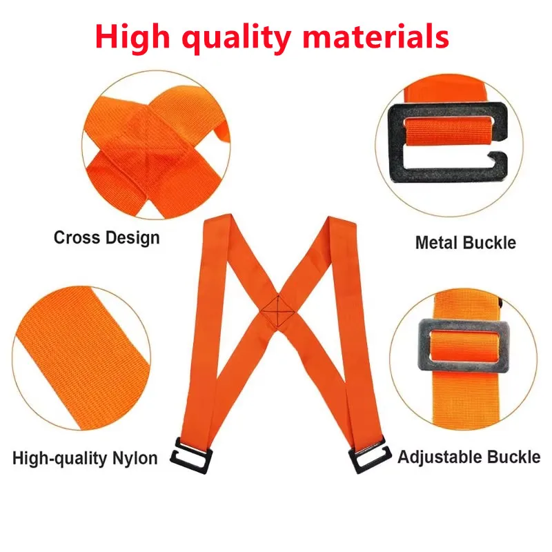 2-Person Labor Saving Furniture Moving Straps - Heavy Duty Lifting Belt for Appliances Mattresses with Adjustable Tension（2 pcs）