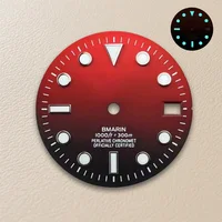 Cadran SUB dégradé avec Logo S, 28.5mm, adapté au mouvement NH35/NH36/4R/7S, bleu glace lumineux, accessoires de Modification de montre de haute qualité 4