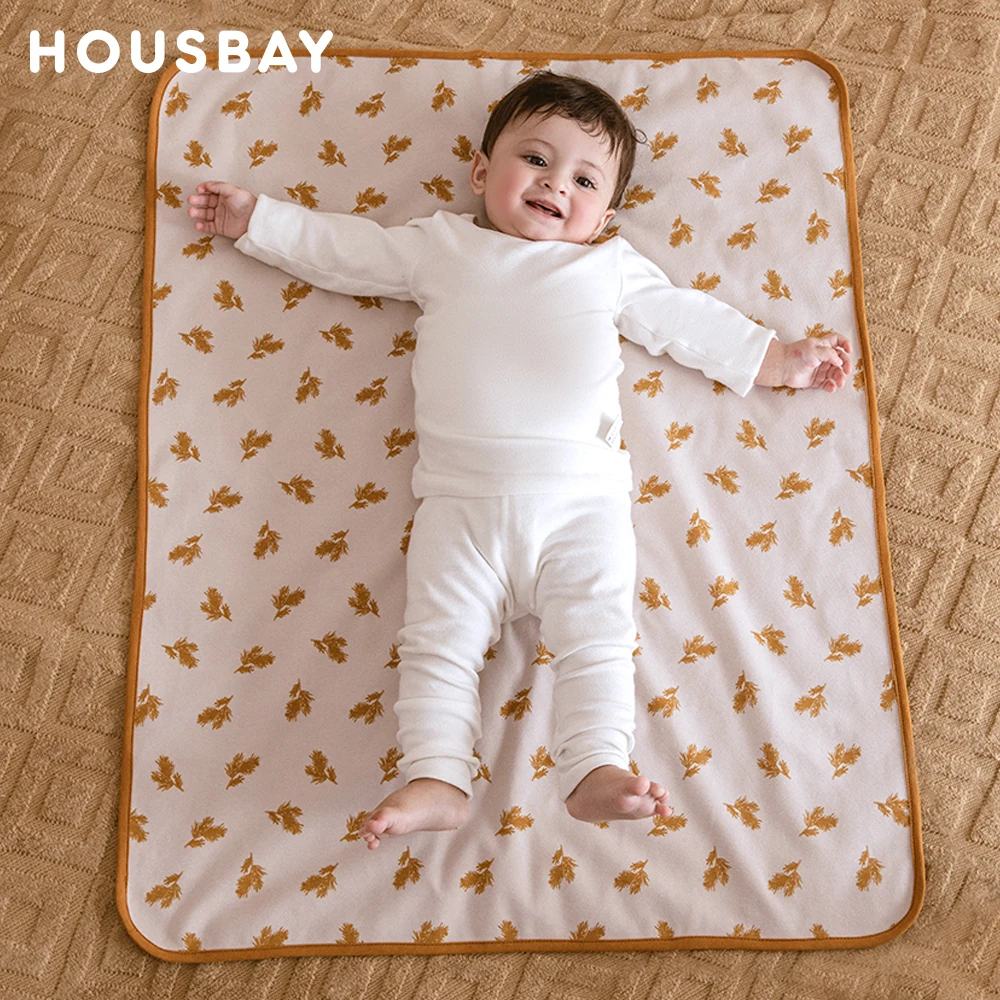 Baby Changing Mat 70*90Cm Waterproof Absorbent Diaper Changing Pad Crib Nappy Pad Portable Foldable Children'S Mat For Travel