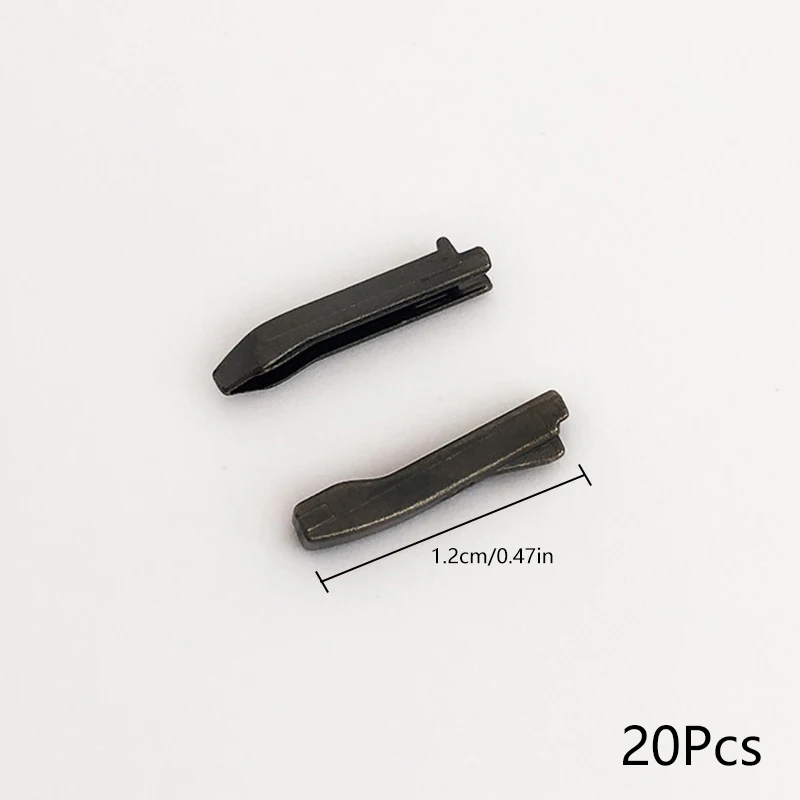3# 5# 8# Double Open Zipper Latch Repair Kits 20pcs Tool For Zippers Non-slip Stopper Coat Metal Two-way Zip Plug Buckle Bag zipper repair kit