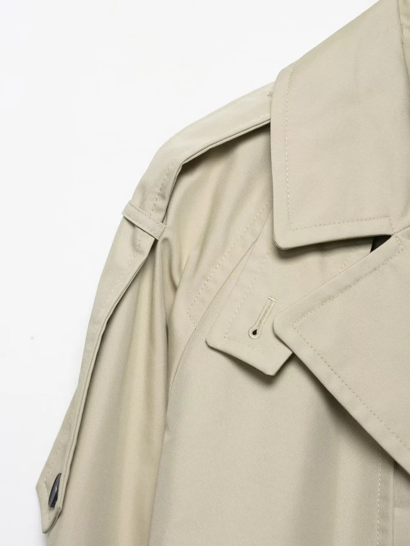 Women Double Breasted Windbreaker Coat Autumn Winter Long Sleeve Water Repellent Trench Coat Female Short Jackets Streetwear