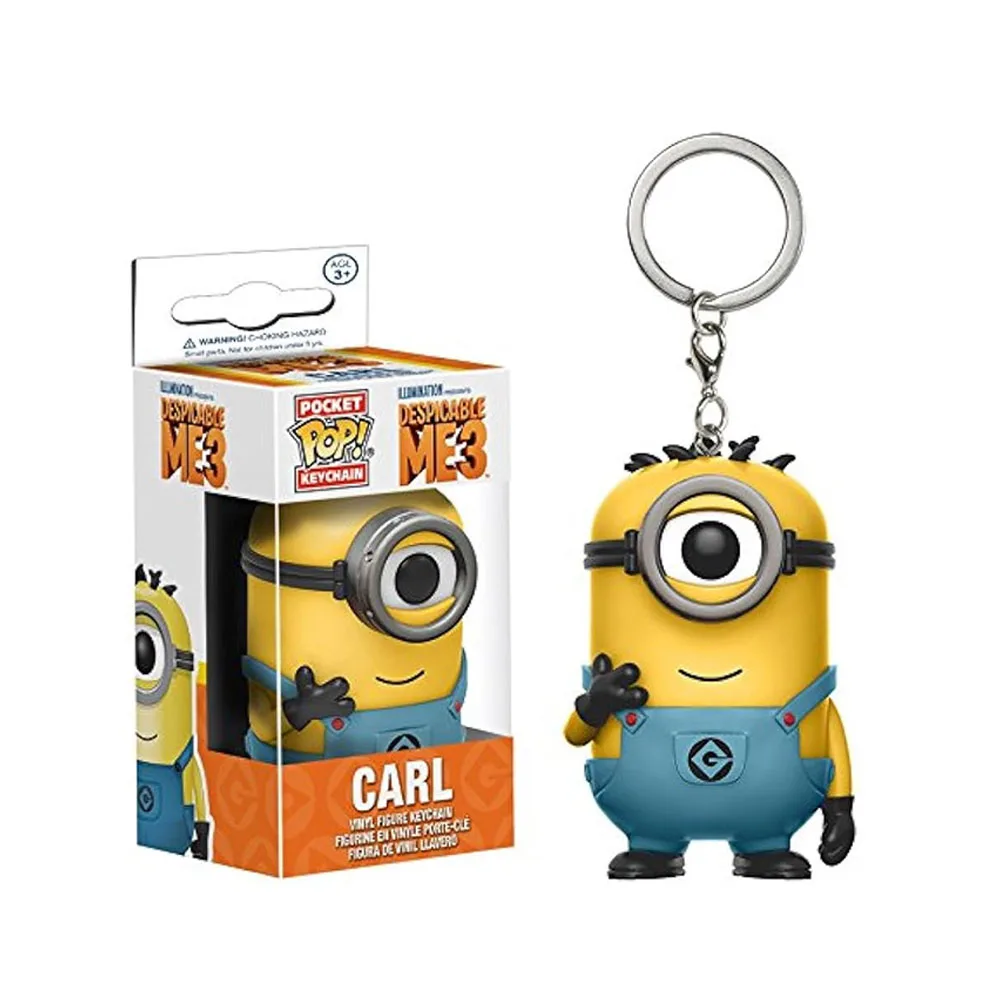 thumbnail image 1 of Llavero Funko Pop Kung Fu Kevin Carl Patinaje sobre ruedas Stuart Bob Minions Pop Pocket Llaveros Figura de acción de vinilo Juguetes Muñecas Regalo, 1 of 5