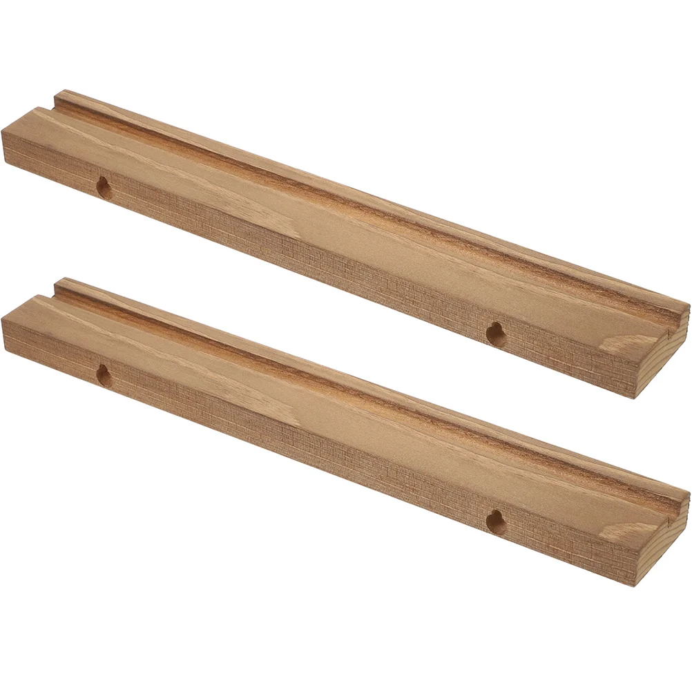 

2pcs Record Ledge Shelf Wooden Vinyl Record Display Rack Modern Disc Support