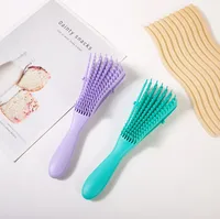 Brosse à cheveux démêlante brosse de Massage du cuir chevelu peigne à cheveux brosse démêlante pour brosse à cheveux démêlante bouclée femmes hommes Salon 5