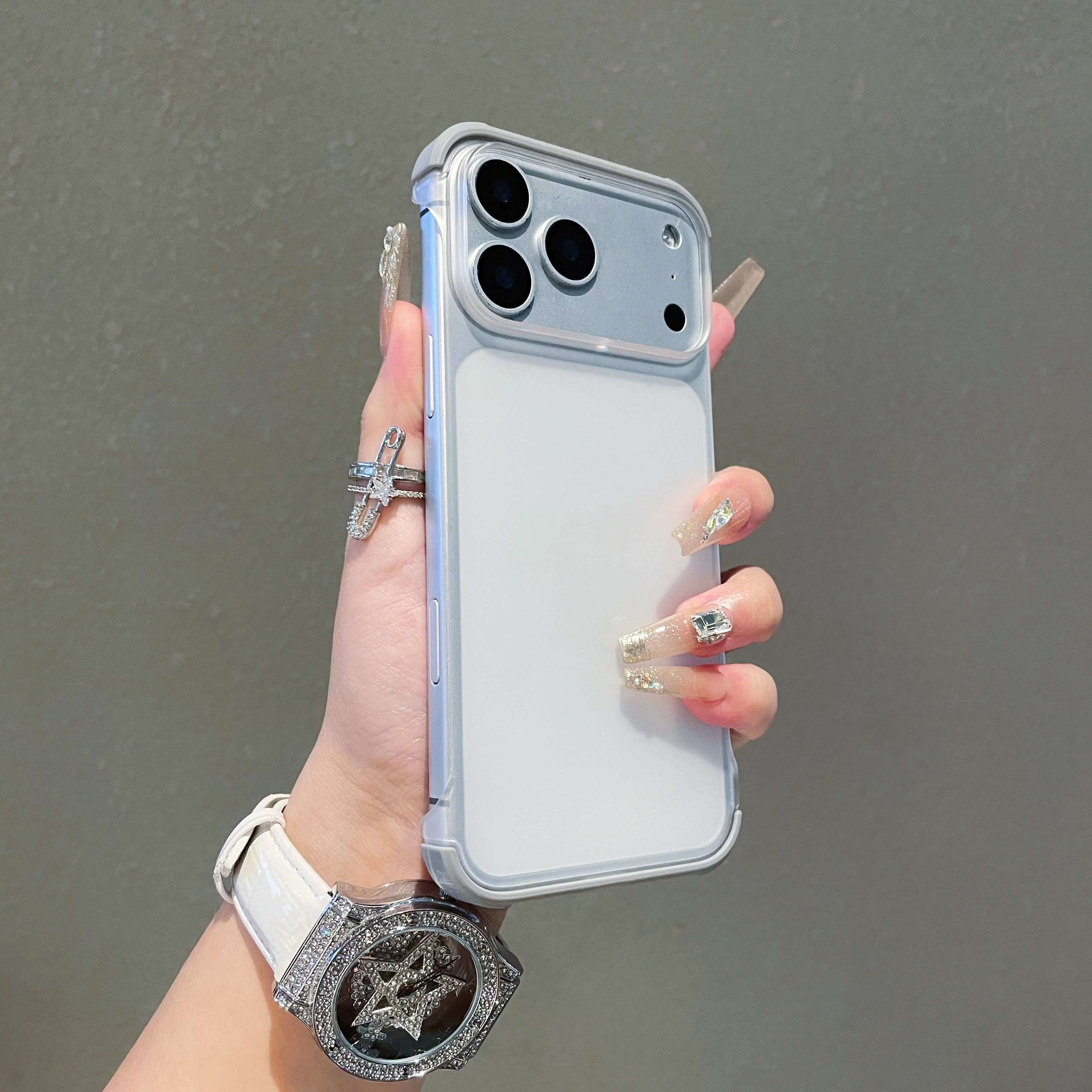 Ultra Thin Transparent Frameless Shockproof Matte Phone Case