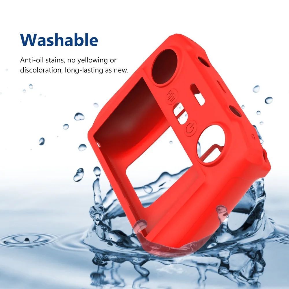 For DJI AIR 3 Remote Control Silicone Case RC 2 with Screen Protector Dust Cover Protective Sleeve Drone Accessories