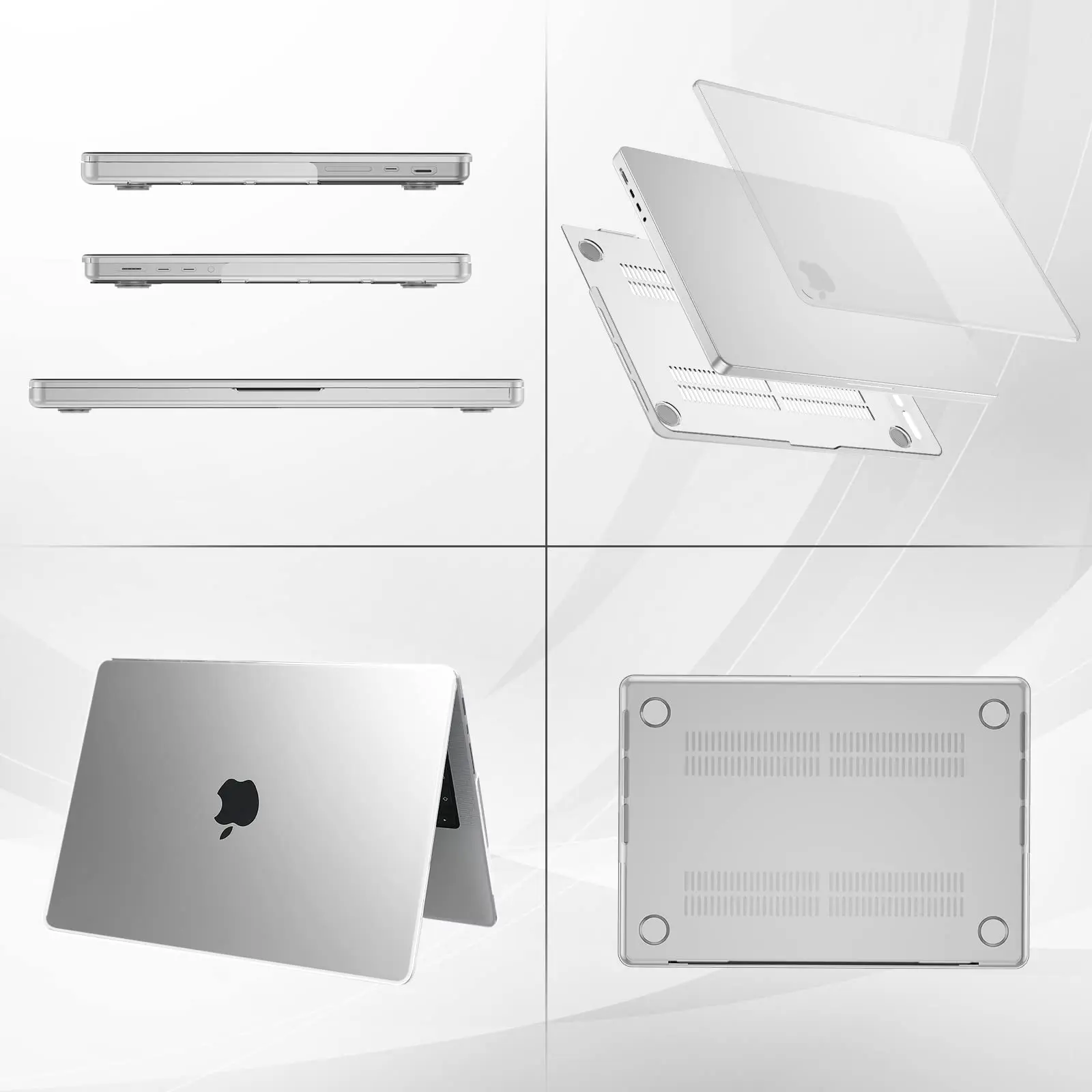 2023 Nuova Custodia Per Laptop Per Macbook Pro 13 Custodia M1 A2338 A2337 Macbook Air 13.6 Cover A3113 M2 M3 Pro 14 16 A3114 A2992 Matte Funda