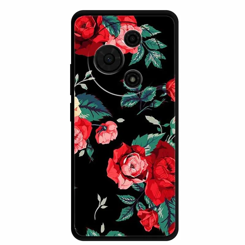 Luxury Rose Fashion Shockproof Silicone Soft TPU Phone Case Cover