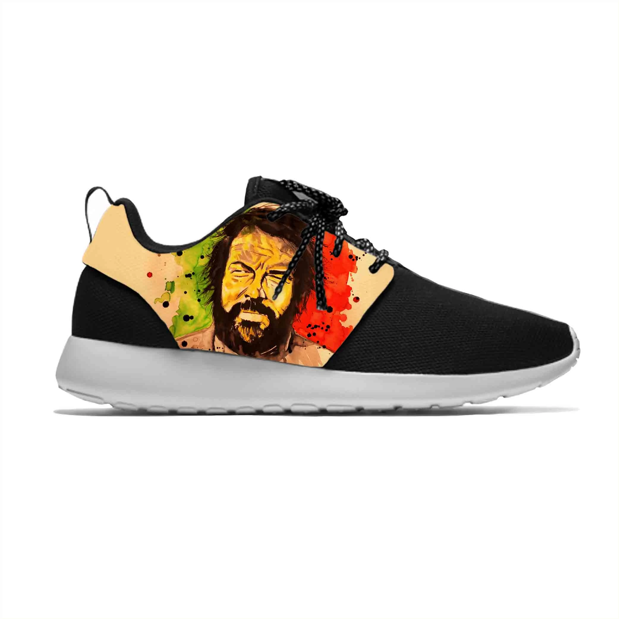 Anime Cartoon Manga Movie Actor Funny Bud Spencer Hot Sport Shoes  Breathable Lightweight Men Women Sneakers Mesh Running Shoes - Non-leather  Casual Shoes - AliExpress