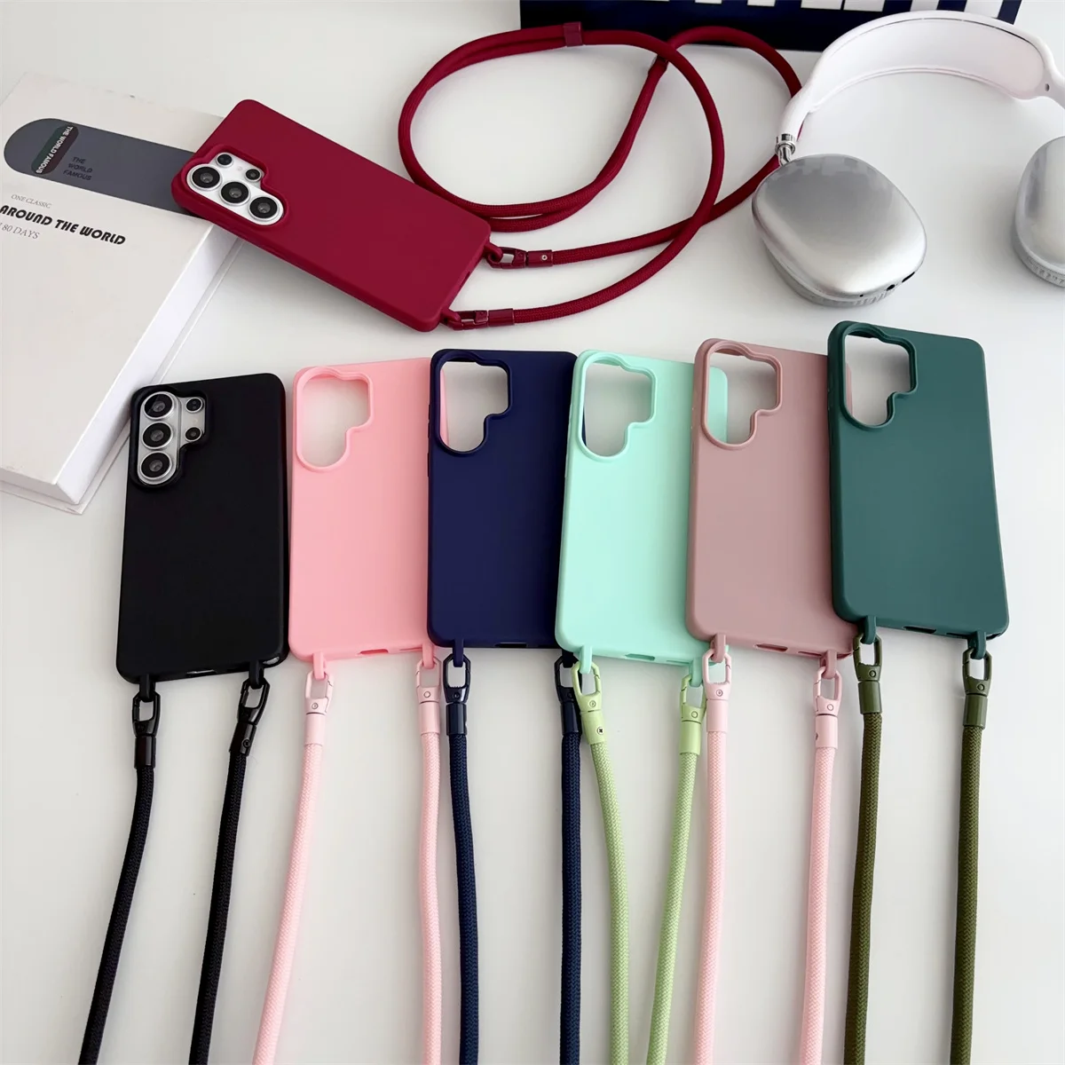 Crossbody Phone Case with Soft TPU Silicone Cover