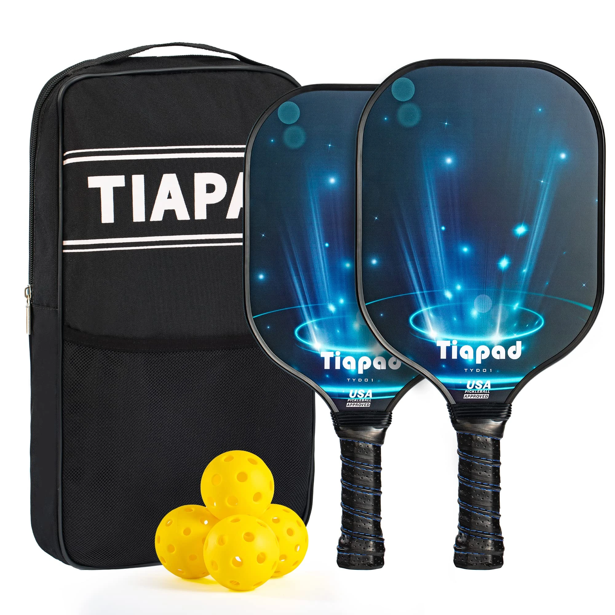 Usapa Approved Pickleball Paddles Set Of 2,graphite Carbon Fibre