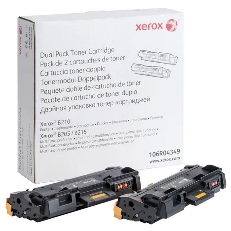 Toner cartridge Xerox (106r04349) for B205/B210/b215, original, set 2 pcs,  resource 2x3000 pages|TV Stick| - AliExpress