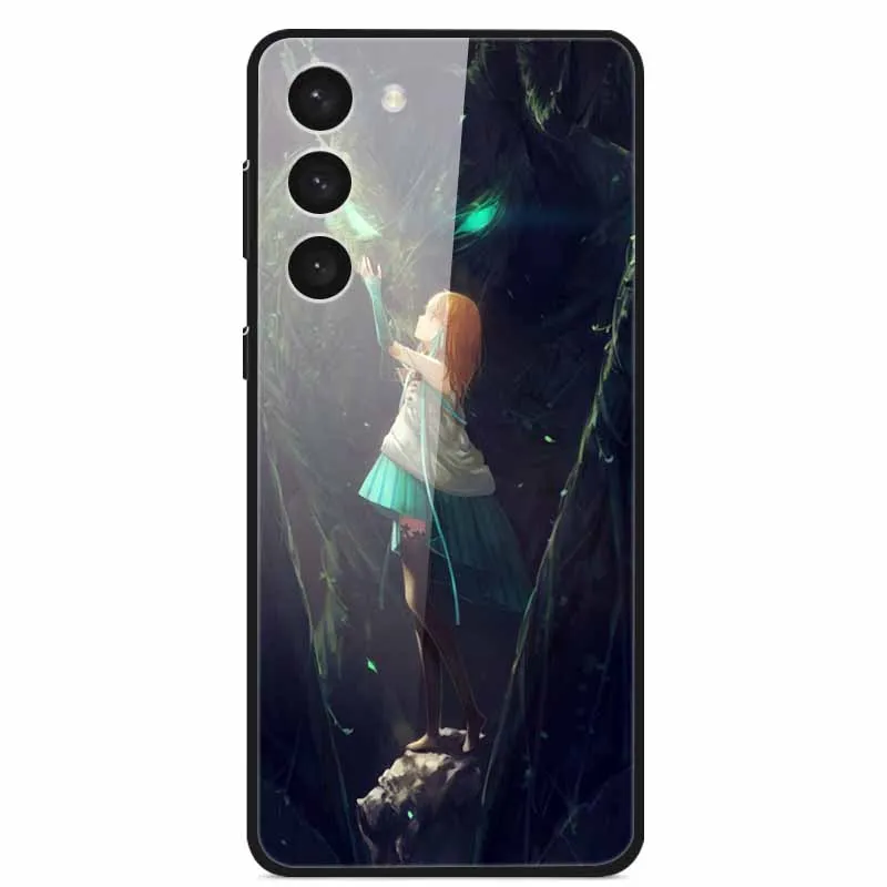 Premium Tempered Glass Case with Space-Themed Design and Enhanced Bumpers
