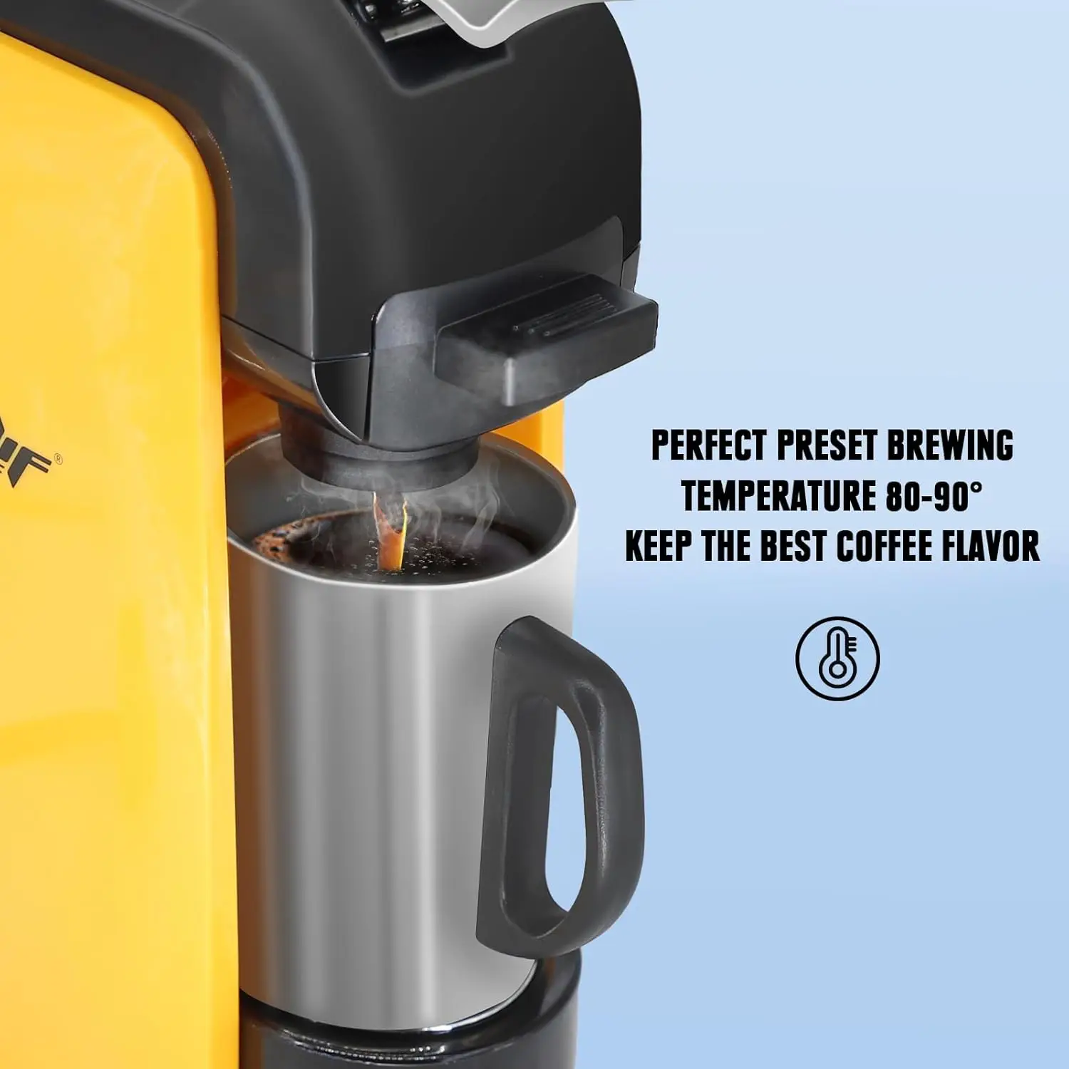 Cordless Coffee Maker Compatible with Dewalt 18V 20V Battery