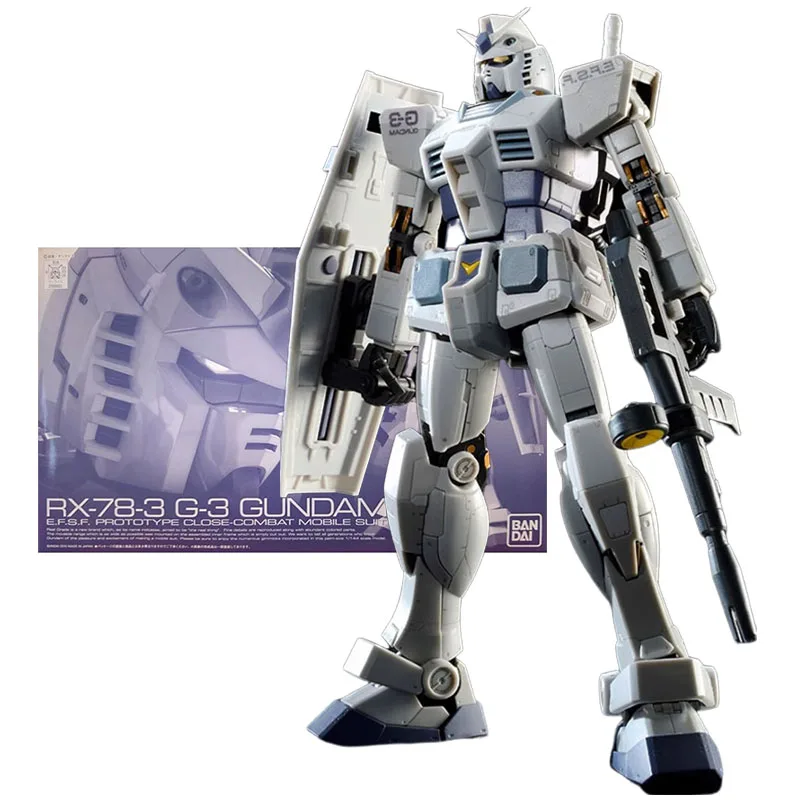 

Bandai Genuine Figure Gundam Model Kit Anime Figures RG 1/144 RX-78-3 G-3 Gundam Mobile Suit Gunpla Action Figure for Toys Gifts