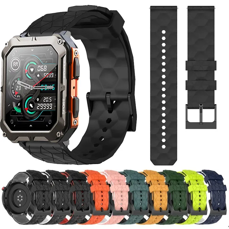 Soft Silicone Sport Wristband - 22mm Watch Strap Accessory
