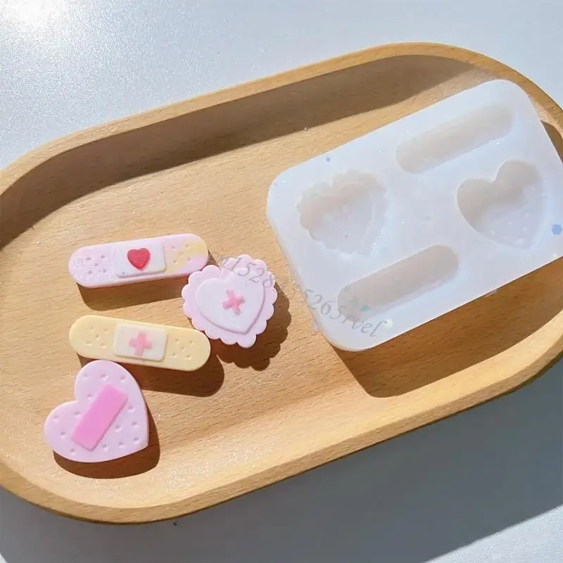 사랑 약 채워진 작은 부품 유사 수지 금형 크리스탈 실리콘 금형 U90F