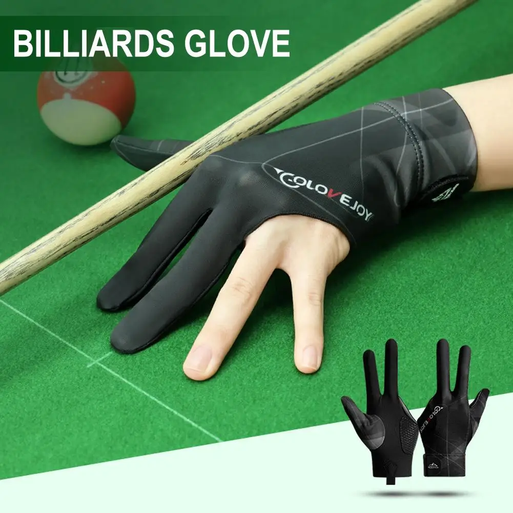 Billiard gloves billiard training accessory Professional three finger left hand snooker billiard glove slip resistant elasticity training accessory