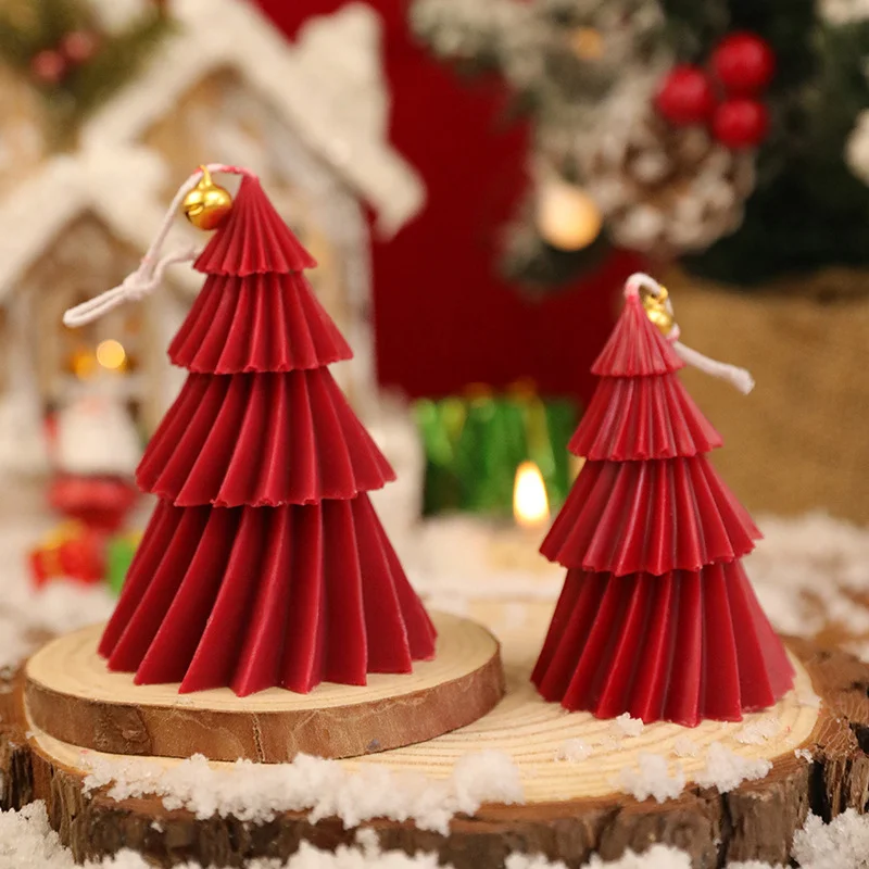 Set of Aromatherapy Christmas Tree Soy Candles - Festive Home Decor & Creative Gifts