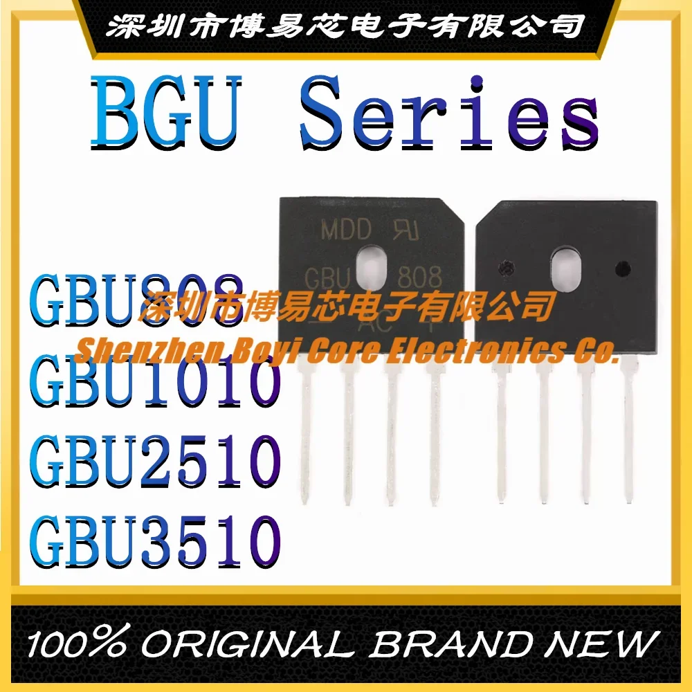 GBU808 GBU1010 GBU2510 GBU3510 25A 1000V New Original Genuine Rectifier Bridge Flat Bridge Bridge Pile 3510 GBU15K U15K80R psvane tube 274b tii 5u4g 5z3p rectifier tube vacuum tube genuine original factory precision matching collector s edition