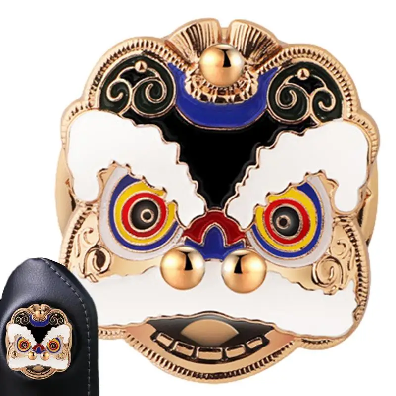 

Car Start Button Protective Cover Car Engine Decoration Button Cover Rustproof Lion Pattern Start Stop Button Cover Waterproof