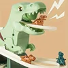 Dinosaur Climbing Slide Toy, Paired With 3 Dinosaur Cars, Dinosaur Themed Game Experience For Little Explorer As Halloween Gift 3