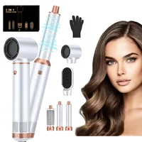 Vente Flash : Sèche-cheveux 5 en 1, peigne à air chaud, boucleur, lisseur, coiffeur automatique de haute qualité, outils capillaires professionnels pour salons. 1