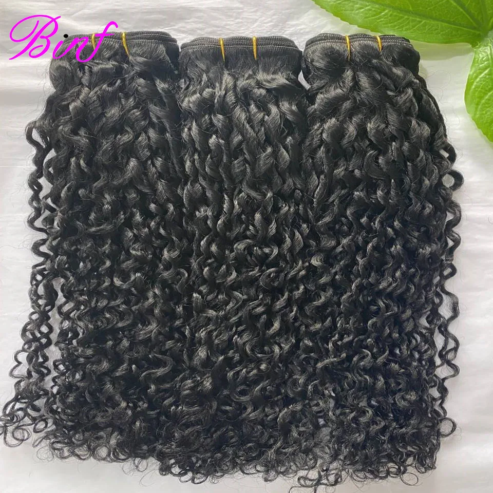 Pixie Curly Echthaar-Bündel, Tiefgelockte Haarbündel, Brasilianisches Rohhaar zum Weben, 8-24 Zoll Echthaar Loose Deep Wave Bündel – Detail 17