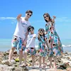 Family Matching Outfits Summer Beach Mother Daughter  Dresses Dad Son T-shirt & Shorts Family Look Couple Matching Outfit 1