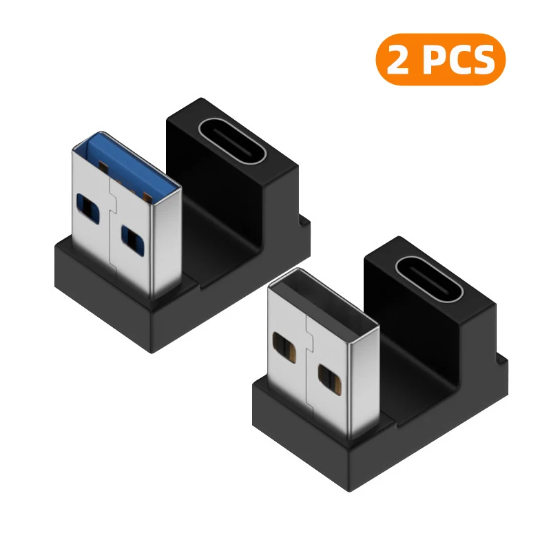 ตัวเลือกสินค้า อะแดปเตอร์ USB-A ถึง Type-C 90 องศา 10Gbps