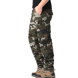 Men's Tactical Camouflage Multi-Pocket Cotton Overalls - 30 (118Green camo)