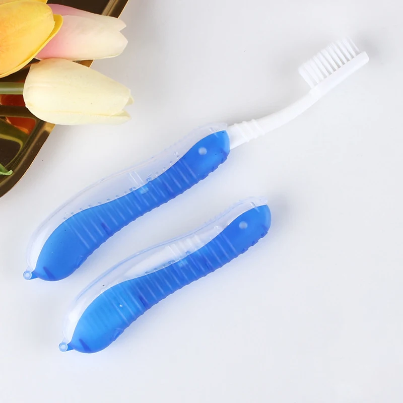 

New Hygiene Oral Portable Disposable Foldable Travel Camping Toothbrush Hiking Tooth Brush Tooth Cleaning Tools 2023 Wholesale
