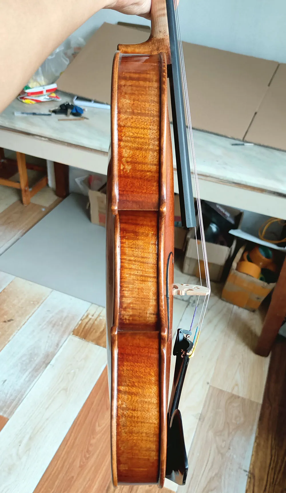 Antonio Stradivarius 1714 Soil Copy Professional Violin 4/4 Size #3742 Master European Spruce Handmade Oil Varnish