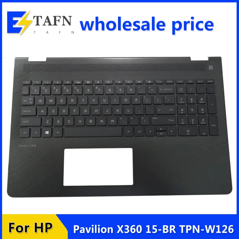 

New Original For HP Pavilion X360 15-BR TPN-W126 Laptop Palmrest Case Keyboard US English Version Upper Cover