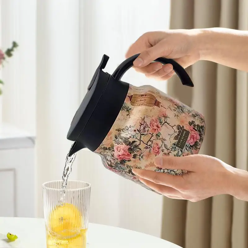 Vintage Floral Insulated Tea and Coffee Thermos