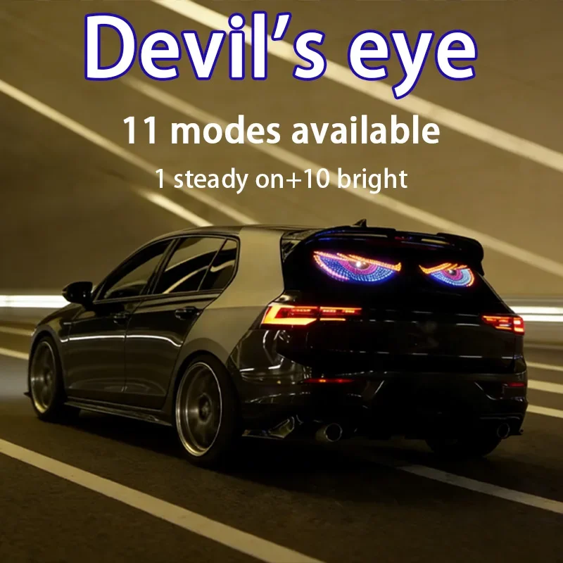 Demon Eye LED Decorative and Warning Light Sticker