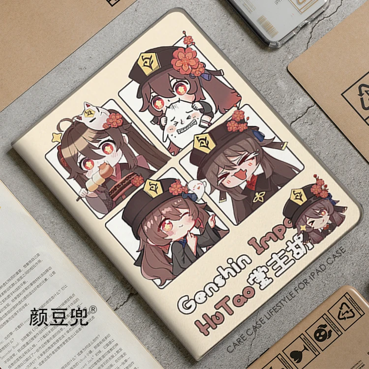 

Hutao Anime Genshin Impact Case For iPad 10.2 7th 8th 10th Air 4 5 Mini 5 6 Case Luxury Silicone For iPad Pro11 12.9 inch 2022