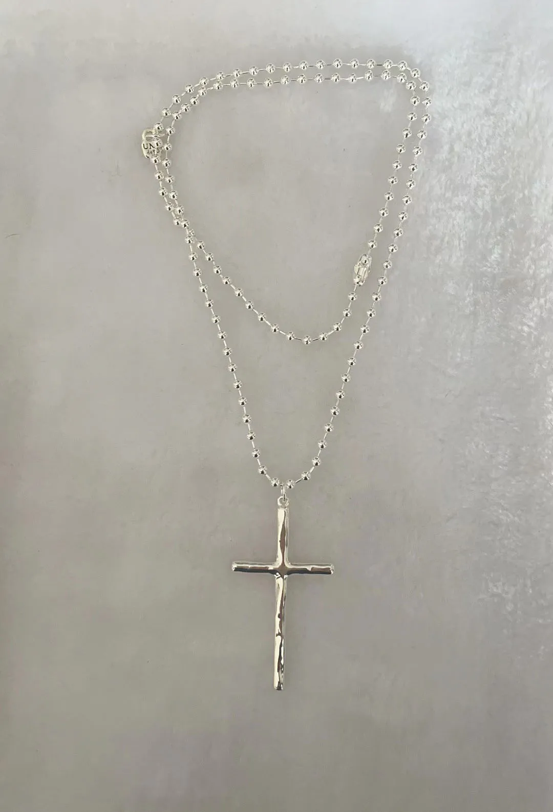 YS 2023 UNOde50 New Spanish Hot Selling High Quality Smooth Cross Exquisite Pendant Women's Necklace Romantic Jewelry Gift Pack