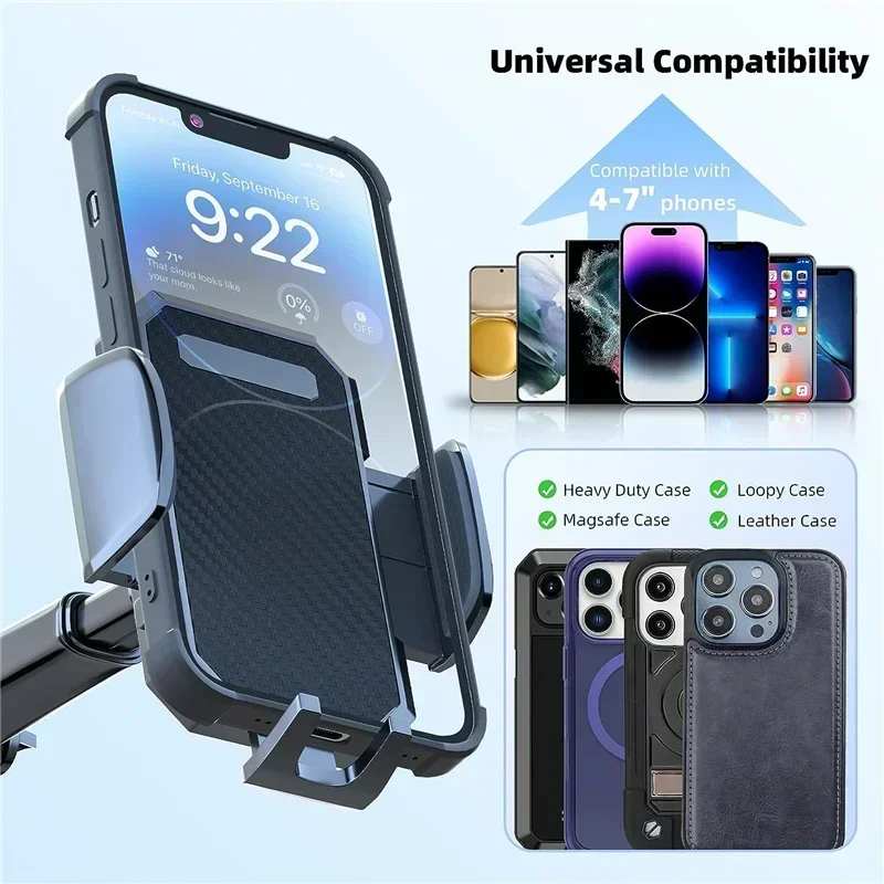iPhone , Huawei,Ximi 모든 스마트폰용 범용 자동차 마운트 대시보드 및 앞유리 흡입 컵 전화 홀더