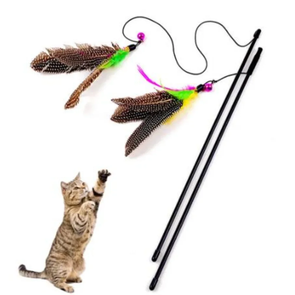 UFO Feather Cat Toy Interactive Funny Alien with Bell Suction Cup Cat Stick  Toy for Kitten Playing Teaser Wand Toy Cat Supplies - AliExpress