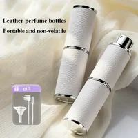 8ml Leather Perfume Atomizer Portable Liquid Cosmetics Containers Traveling Mini Perfume Refillable Bottles Empty Spray Bottle 1