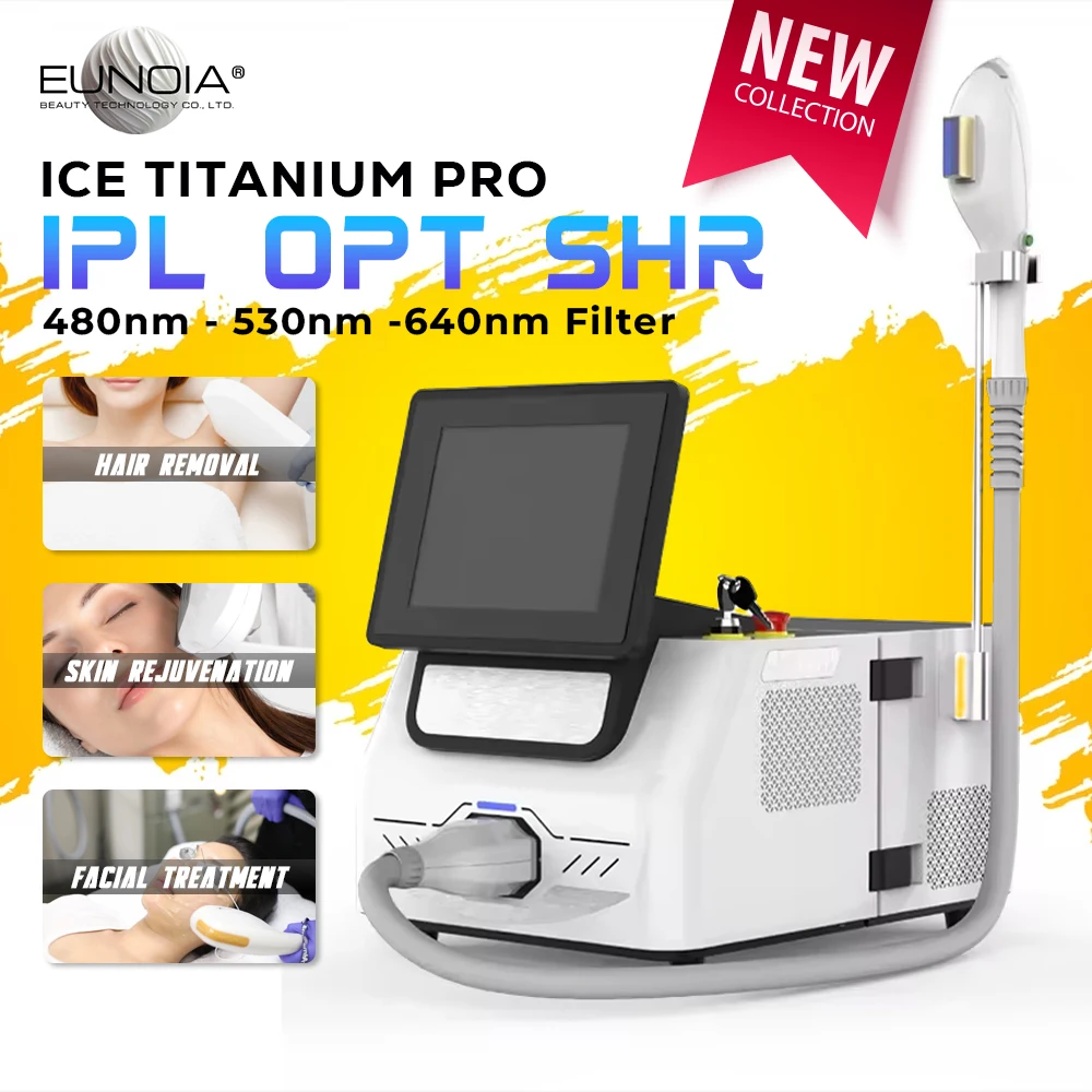 IPL SHR Facial Photorejuvenation Machine Hair Removal Vascular Therapy Acne Treatment Professional Beauty Salon Equipment