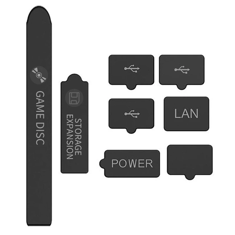 

8Pcs Professional Host Dust Proof Cover Set Stoppers Compatible-for Series-S