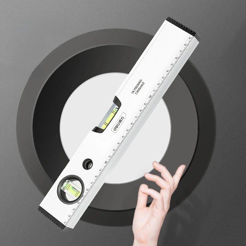 Description Picture 6 of itemDeli Tools 1Pcs High Precision Spirit Level Measuring Instruments Bubble Level Aluminum Alloy Horizontal Ruler Balance Ruler