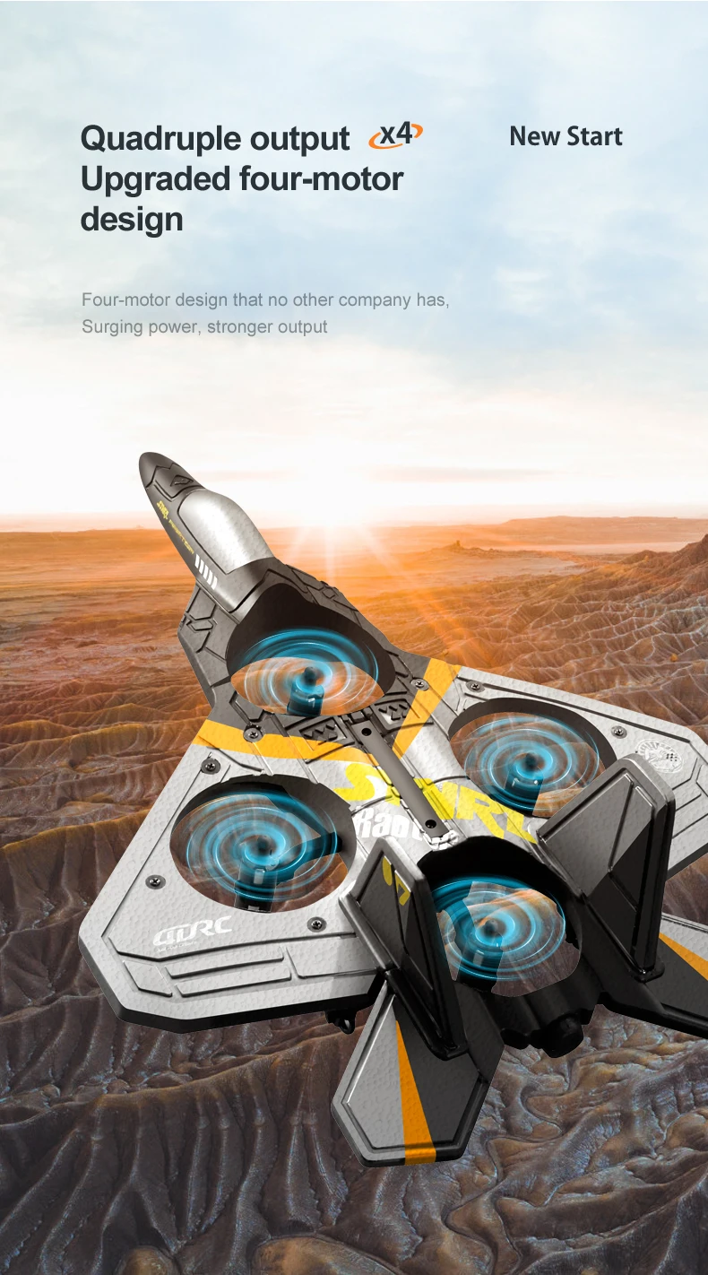 4drc V17 Remote Controlled Rc Glider Fighter Plane For Beginners_voghion.com