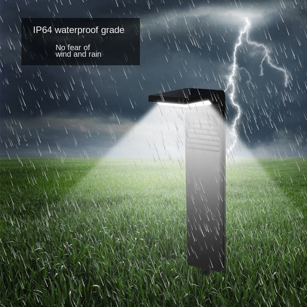 Solar Garden Lights Outdoor Ip64 Waterproof High Brightness Adjustable Light Control Induction Lawn Lamp