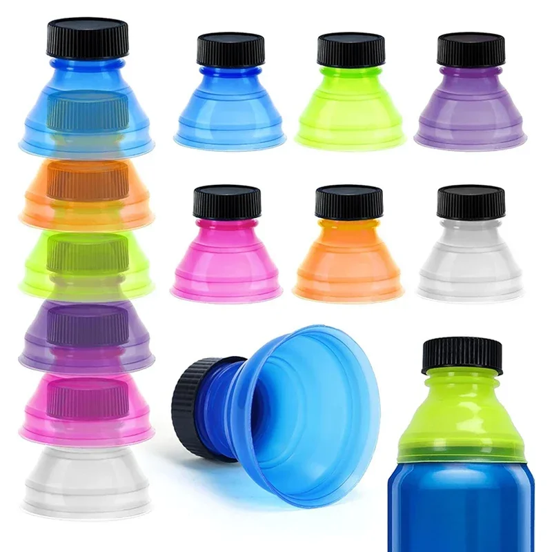 6-Pack Reusable Snap-On Can Lids – Spill-Proof, Keep Soda Fizzy, Color Coded - View #3